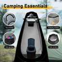 Ann Katy Portable Toilet with Pop Up Privacy Tent,XL Large Portable Toilet for Adults, Outdoor Camping Shower Tents Changing Room Emergency Folding Toilet Tent Kit with Carry Bag for Camping/Hiking