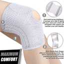 NEENCA Knee Brace for Knee Pain, Compression Knee Support with Air Mesh Fabric, Adjustable Knee Wrap with Side Stabilizers, Ultra-Soft Bandage for Elderly, Meniscus Tear, ACL, Arthritis Relief,Walk XX-Large