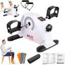 SITFIT Mini Elliptical Pedal Exerciser, Under Desk Elliptical, Leg Exercise Machine While Sitting, Upper & Lower Mobility System for Seniors