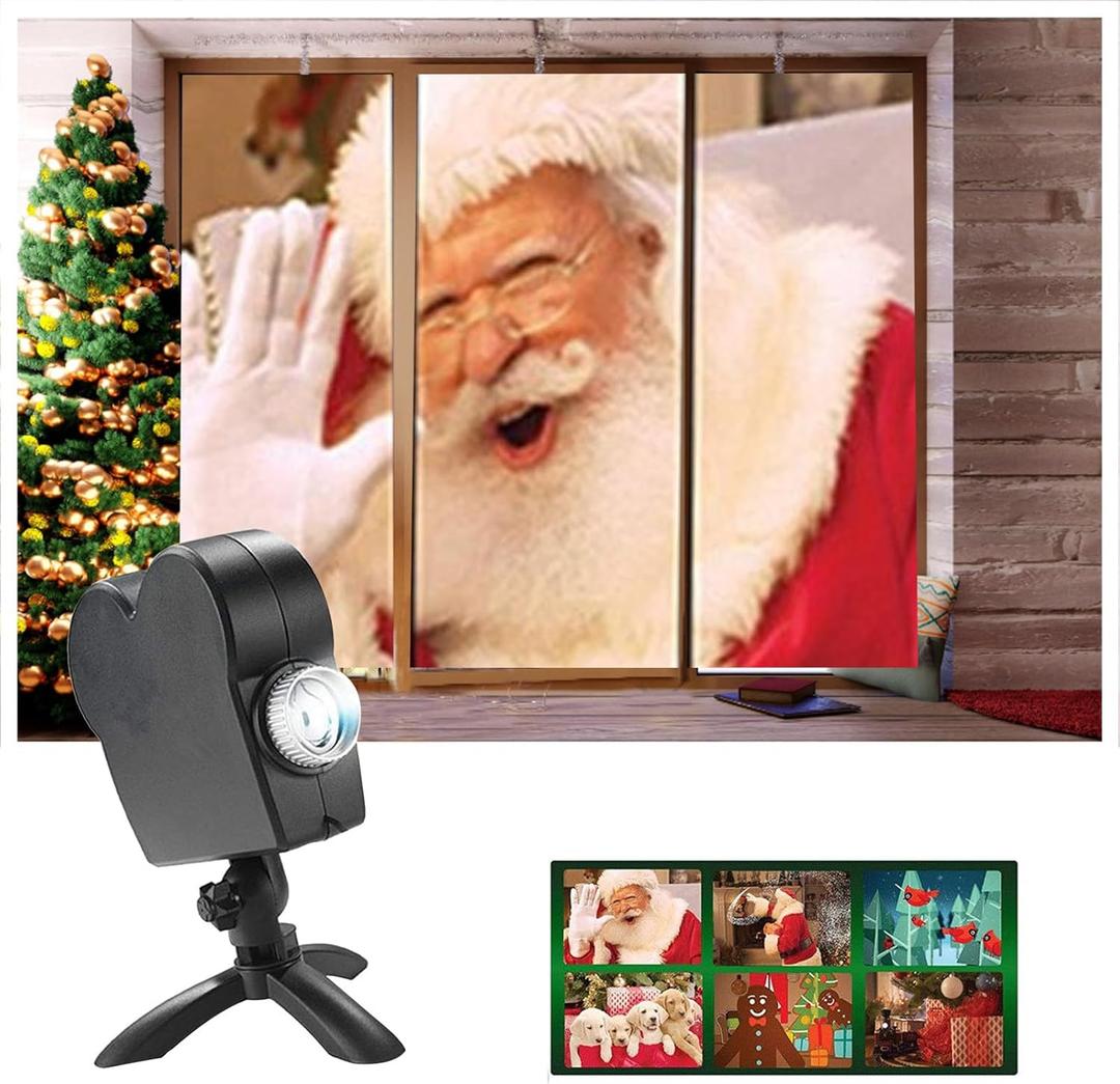 Christmas Window Decoration,Halloween Projector Decoration, Outdoor Waterproof Halloween Projector Lights for Halloween Home Show Christmas Movies Party Decorations