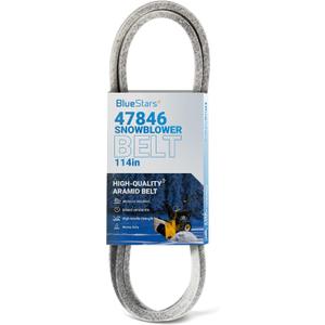 BlueStars 47846 Drive Belt Replacement - for Craftsman 48624839 486248391 486248392 48624838 486248381 Husqvarna LST42B LST42C LST42D - Replaces 47846 47278 | 5/8" x 114