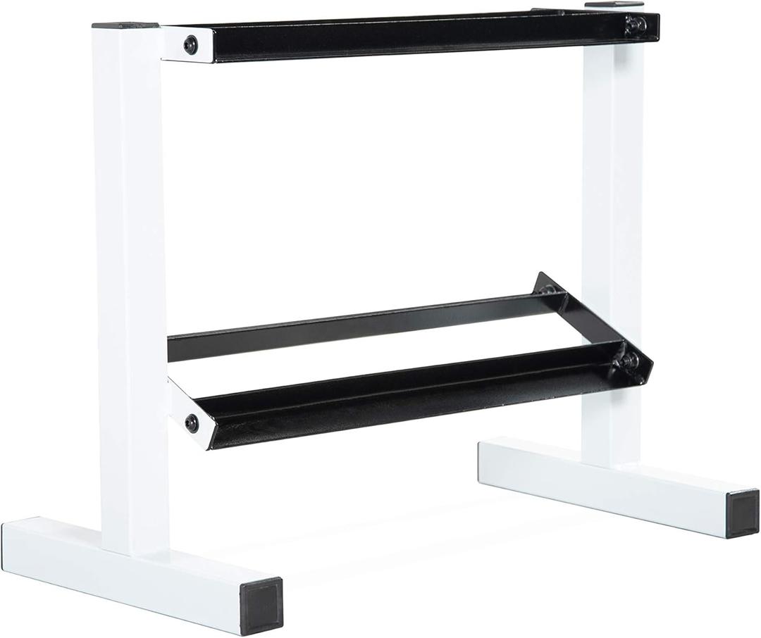 Cap Barbell Two Tier Dumbbell Rack (White - 24 Inch)