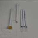 Shower Curtain Rod Adjustable 43-92 inch, 1"Diameter Spring Tension Curtain Rod No Drill, Anti-Rust Non-Slip Shower Rod, White Shower Curtain Rod for Bathroom Tension