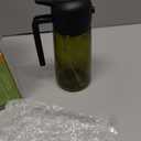 Olive Oil Sprayer for Cooking, 16oz/470ml Glass Light-Proof Oil Pourer for Kitchen, Air Fryer, Cooking, Salad, and BBQ by SWEET VIEW (Black)