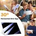 OMOTON 2 Pack Privacy Screen Protector for iPad Pro 11 inch M5 M4 (6th&5th Generation, 2025/2024), Anti-Spy Tempered Glass with Easy Installation Tray, Case Friendly, Compatible with Apple Pencil