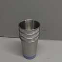 Elk and Friends Stainless Steel Kids + Toddler Drinking Cups | 12oz Tumblers with Colored Base | Durable + Stackable | Travel, Camping + Outdoors | Dishwasher Safe | 4 Pack (Sage/Blush/Lilac/MistyBlue)