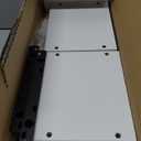 RICHER HOUSE White Floating Shelves Set of 3, Modern Bathroom Shelves Wall Mounted Shelves for Wall Decor, Over Toilet White Wall Shelves for Bathroom Bedroom, Living Room, Kitchen (2+1)