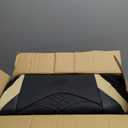 Skechers Memory Foam Car Seat Covers, Leather High Back Seat Covers Quilting Design,Waterproof Sports Car Seat Covers Full Sets,Airbag Compatible, Universal Fit for Most Cars, SUVs,Trucks,Beige (Black and Beige)