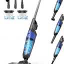 Small Vacuum Cleaner, Aspiron Stick Vacuum Cleaner with 20kPa Powerful Suction & 0.88QT Dust Cup and 16ft Power Cord, 5-in-1 Handheld Lightweight Bagless Vacuum Cleaner Carpet and Floor for Pet
