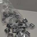 Iron Baluster Shoes Flat Shoe with Screw Set Suitable for 5/8 Inches Round Staircase Balusters Metal Baluster Hardware Shoes Spindle Railing Indoor Outdoor Handrail (32 Pcs)