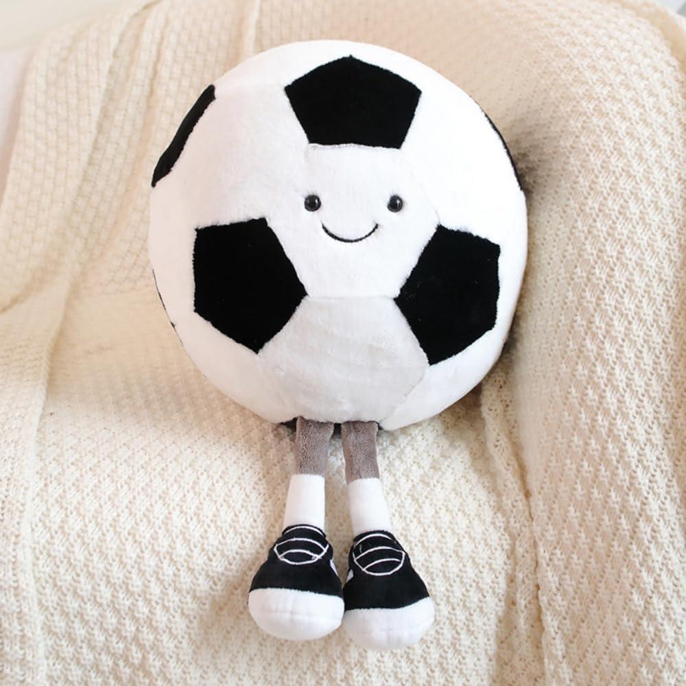 13.7" Cute Football Plush Toys Soft Stuffed Sport Throw Pillow Plush Ball Gift for Kids Birthday and Christmas Decoration (Football)