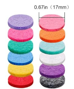 ttstar Essential Oil Diffuser Bracelet Aromatherapy Locket  24 Refill Pads in 12 Assorted Colors, Gifts Set for Women