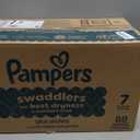 Pampers Swaddlers Diapers, Size 7 (26-50 lbs), 88 Count, Absorbent, Keeps Baby Dry and Comfortable, Skin Safe Disposable Baby Diaper