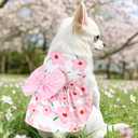 choyaxo Floral Dog Dress Cute Dog Skirt Pet Dress Summer Pet Clothes for Puppy Small Cats