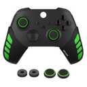 NiTHO Controller Silicone Grip for Xbox One/ Xbox Series X/ S, Set of 2 Anti-Slip Protective Grip, Set of 2 Thumb Grip Caps and Analog Mini-Stick Precision Rings, Accessories for Xbox Controller - Green