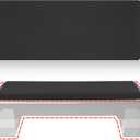 Aerobic Exercise Step Platform Thick Mat (Not Included Step Platform) Turn Your Stepper Step Platform into a Comfortable Weight Bench for Yoga Cushion for Your Knees, Wrist Protection (35 x 13 Inch)