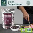 Soeos Black Peppercorns, 32oz (Pack of 1), Non-GMO, Kosher, Packed to Keep Peppers Fresh, Peppercorn for Grinder Refill, Whole Peppercorns (EXP 04/08/26)