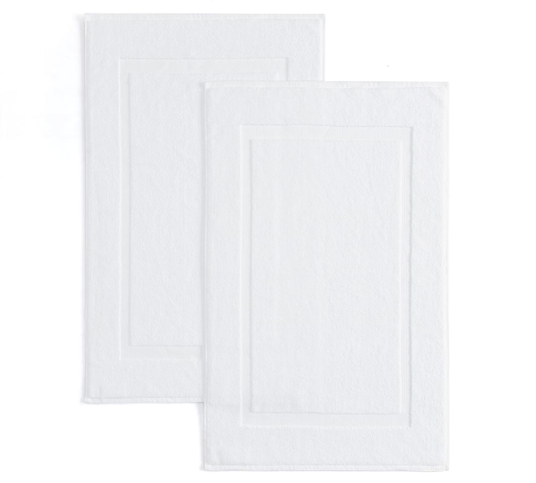Seritaine Bath Mat 2 Set, 21inX34in White