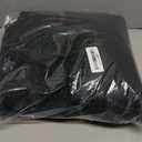 Black Linen Curtains 102 inches Long for Bedroom Back Tab Light Filtering Privacy Semi Sheer Black Curtains Living Room Boho Rustic Farmhouse Cotton Textured Gauze Curtain 2 Panel Set