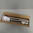 Shower Curtain Rod, 1" Diameter Heavy Duty Tension Shower Rod, Non Slip Adjustable 28-74 inch No Drill Shower Curtain Rods Spring Tension For Bathroom, Shower Stall, No Rust, Brushed Nickel