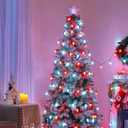 Brightown C9 Christmas Lights Outdoor Waterproof, 66ft Vintage Lights String with 100 Smooth Opaque Bulbs, Plug-in Waterproof Roofline Lights String for Outside Patio Christmas Holiday Decor (Opaque Red and White)