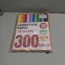 300 Sheets 120 GSM Colored Paper 8.5" X 11" & 5" X 7" Construction Paper 30 Assorted Colors Construction Paper Bulk Colored Printer Paper for DIY Crafts School Supplies Card Making Cricut