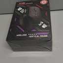 Transformers Vertical Ergonomic Mouse with LED Screen & Knob Control, Rechargeable Vertical Mouse Wireless, 3-Device Connectivity (2.4G + Dual Bluetooth), Quiet Clicks, Computer Mice for PC/Mac/Laptop (Black)