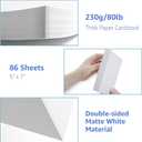 86 Sheets White Cardstock Paper, Cardstock Printer Paper 5 x 7, 80lb/230gsm Card Stock, Heavy Thick Printing Papers, Copy Papers for School Office Supplies,DIY Cards,Art, Tags,Invitations,Postcards