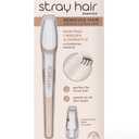 Finishing Touch Flawless Stray Hair Remover, Precise Micro-Blade Hair Removal Tool, Designed to Painlessly Cut Stray Hairs from Chin and Lips to Fingers and Toes, for All Skin Types (White)