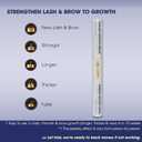 Eyebrow & Eyelash Growth Serum for Sensitive Eyes (2 in 1) - Peptide, Castor Oil & Natural Extract in Formula to Strengthen Thicken Lengthen Lash and Brow - 3mLx2 for 3 Months Supply