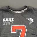 SUPEYA Game Day Sweatshirt Women Football Sweatshirts Funday Sunday Fall Pullover Football Fan Number Graphic Casual Tops Grey, XL