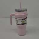 Reduce Pink Travel Tumbler w/Straw & Lid. Insulated Stainless Steel 40 oz. NEW