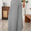 SHEWIN Womens Wide Leg Dress Pants Elastic High Waisted Business Work Trousers Casual Loose Palazzo Pant 2026 (Gray, L)