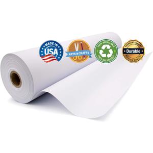 Durable Art Easel Paper Roll for Crafts, Drawing & Painting | Ideal for Kids Projects | 17.75 inches x 200 feet | by Paper Pros