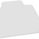 ES Robbins EverLife Chair Mat with Lip for Medium Pile Carpet, 45"x53", Crystal Edge (122183)