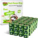Dog Poop Bags Rolls, Extra Thick Leak Proof Pet Waste Bag, 360 Count Tear Resistant Poop Bags for Dogs for Outdoor Doggie Walking and Cat Litters Cleaning (Green)