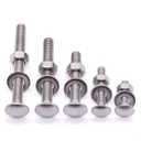 1/2-13 x 2-1/2" Stainless Steel Carriage Bolts with Hex Nuts and Flat Washers 304 Stainless Steel 18-8 Square Neck Bolts and Nuts Washers, Full Thread, Coarse Thread, 6 Sets