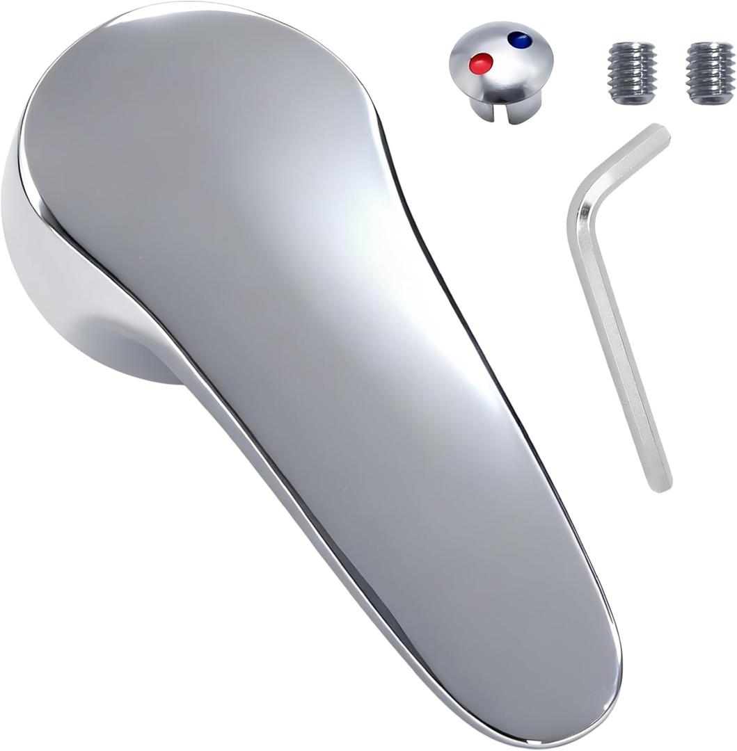 Single Shower Faucet Handle Replacement,Shower Handle,Compatible with 40mm Faucet Cartridge(Cartridge Stem 10 * 10mm),for Single Handle Bathroom Faucet,Shower Faucet,and Kitchen Faucet