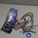 PRUGNA LED Shower Head with Hose and Shower Arm Bracket, High-Pressure Filter Handheld Shower for Repair Dry Skin and Hair Loss - Color Changes with Water Temperature