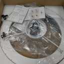 24'' Ceiling Fan with Light Fandelier Flush Mount Low Profile Wood Ceiling Fan with Dimmable LED Light 3 Color 6 Speeds