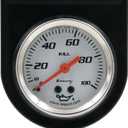 Equus 5244 2" Mechanical Oil Pressure Gauge, White