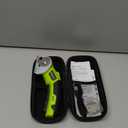 Cordless Electric Scissors: 4V Rechargeable Rotary Cardboard Cutter, 3000mAh Battery, with LED Light, 2 Blades, Box Cutter for Fabric Carpet Carton Plastic Leather Cloth (Green)