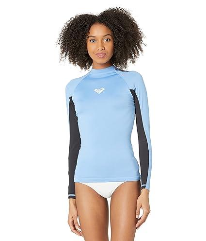 Roxy Womens Long Sleeve Loose Fit Rashguard UPF 50+ Quick-Dry Recycled Swim Shirt Size M