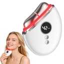 4-in-1 Red Light Therapy for Face and Neck, Gua Sha Facial Tool with Heat & Vibration, Face Massager Tool for Puffiness, Smoothing, Firming, Gifts for Women & Men (White)