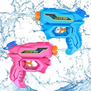 2 x Water Gun Mini Squirt Guns, Water Guns for Kids Adults Water Pistol Small Water Blaster for Boys Girls Toddlers, Summer Toys for Outdoor Ages 2-4, 3-5, 4-8