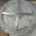 Modern LED Ceiling Light,41.3'' Dimmable Flush Mount Ceiling Lights with Remote,Acrylic Round Ceiling Lighting Fixture for Living Room Dining Room Bedroom Kitchen(White,8 Rings,80W)