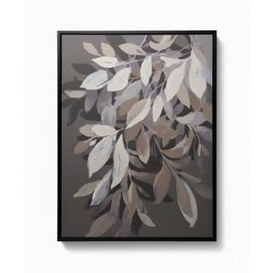 CA TEXTURED LEAVES FRAMED ART 28x36
