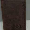 Oak Leathers Slim Leather Wallet for Men - RFID Blocking Slim Minimalist Front Pocket - Thin & Stylish with ID Window, Gift For Men (Mocha)