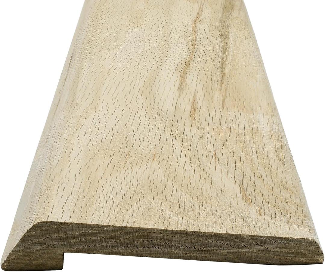 Kigley Solid Red Oak Interior Threshold Wood Overlap Threshold Transition Doorways Reducer Threshold, 4 Inches Wide, 36 Inches Long