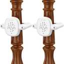 Baby Gate Banister Adapter2Pcs Baby Stair Gate Kit Stair Post Fitting Kit Babys Gates for Stairs, Safety Stair Adapter Fit for Stair Gate Against Stairs Posts (Not Include The Gate) (White)